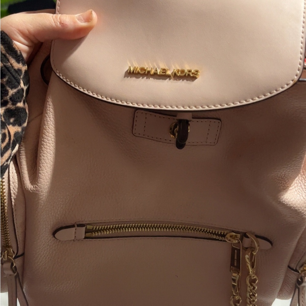 Michael Kors Blush Leather Backpack